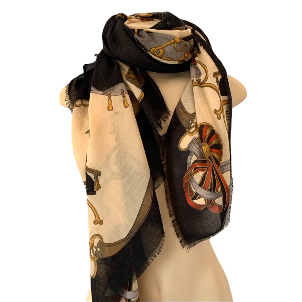 Fringe Wrap Around Fashion Scarf Wrap Fall Autumn Colours